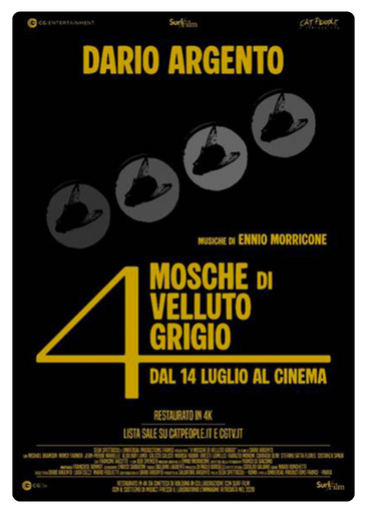 4 mosche di velluto grigio